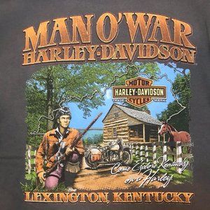 Vintage Style Harley Davidson T-Shirt: Lexington, Kentucky 2017